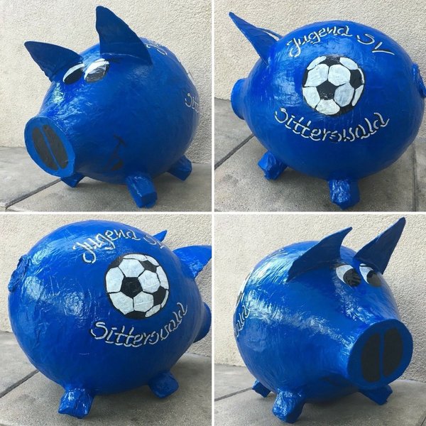 Sparschwein XXL Schwein Vereinskasse Fussball Geldgeschenk Kartenbox Spenden