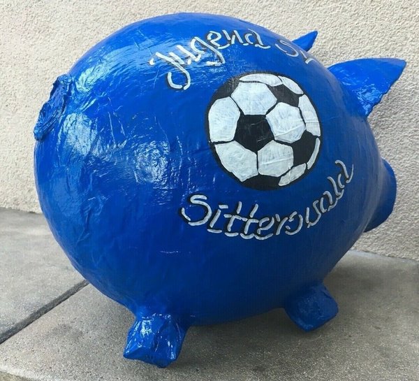 Sparschwein XXL Schwein Vereinskasse Fussball Geldgeschenk Kartenbox Spenden