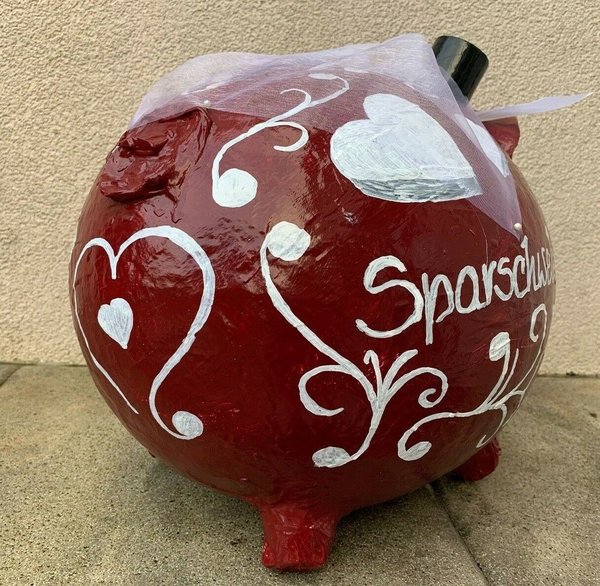 Sparschwein XXL Hochzeitsgeschenk Geldgeschenk zur Hochzeit Kartenbox Glücksschwein