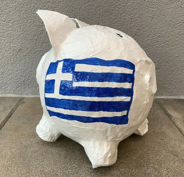 Sparschwein Griechenland Flagge Geschenk Geldgeschenk Geburtstag Hochzeit Urlaub