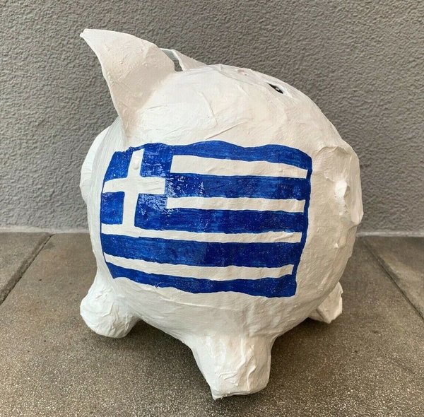 Sparschwein Griechenland Flagge Geschenk Geldgeschenk Geburtstag Hochzeit Urlaub