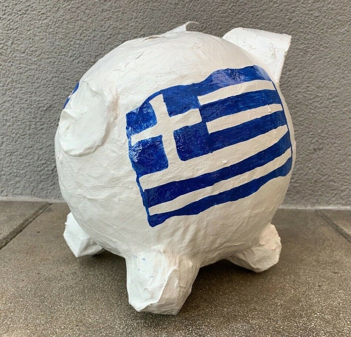 Sparschwein Griechenland Flagge Geschenk Geldgeschenk Geburtstag Hochzeit Urlaub 
