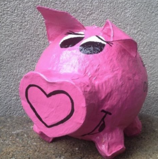 Sparschwein mit Herznase Geldgeschenk Geburtstag Glücksschwein Geschenke Box