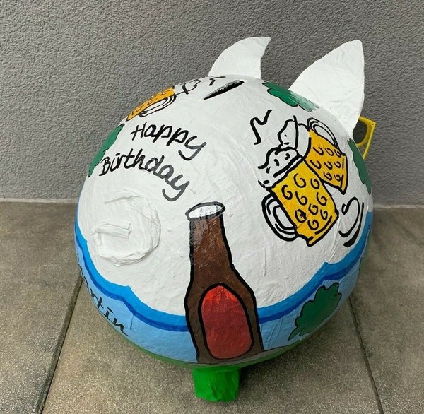Sparschwein XXL Geschenk Geldgeschenk Geburtstag Kartenbox Bierliebhaber Bier