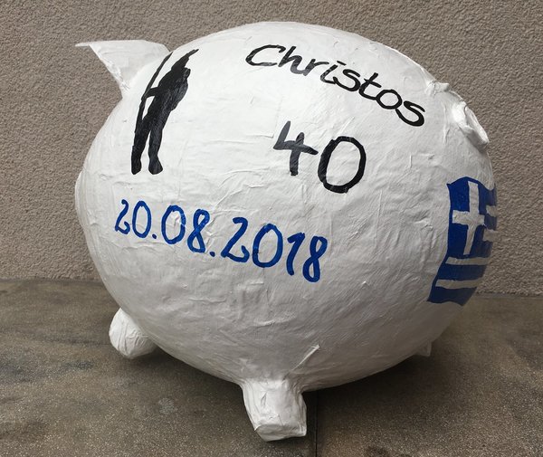 Sparschwein XXL Griechenland Odysseus Geldgeschenk Geburtstag Kartenbox Umschlagbox