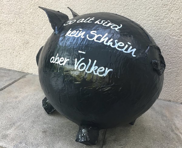 Sparschwein XXL " So alt wird kein Schwein " Geschenk Geburtstag/Geldgeschenke Box Kartenbox