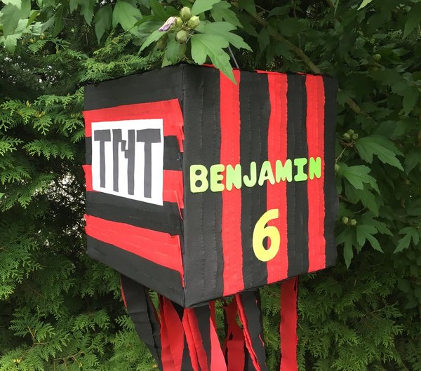 Pinata TNT BOX Geschenk Geldgeschenke Box Füllbox Kindergeburtstag 35 x 35 cm