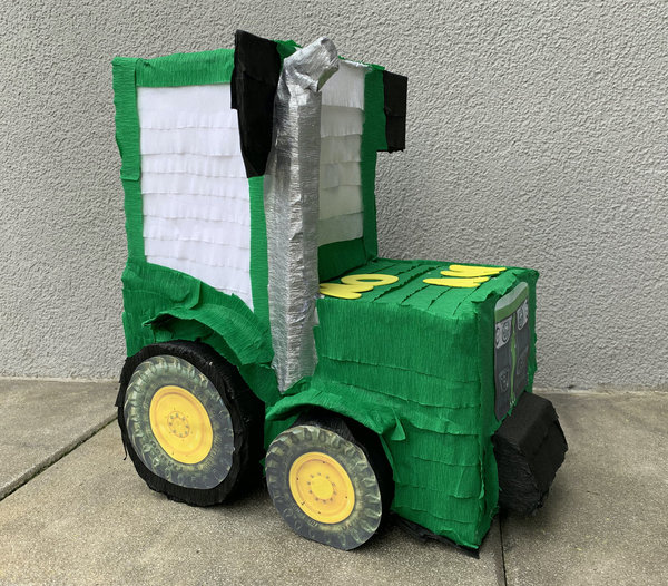 Spardose / Pinata Traktor / Trecker Geschenk Geburtstag Geldgeschenke Box Füllbox