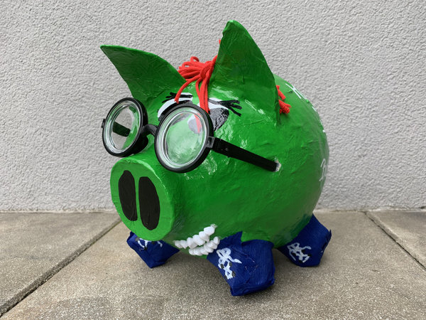 Sparschwein Geschenk zur Geburt " hässliches Schwein " Partygag Geldgeschenkebox